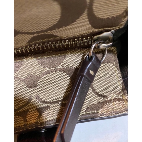 Coach Brown Signature print canvas Tote Bag - Picture 8 of 10